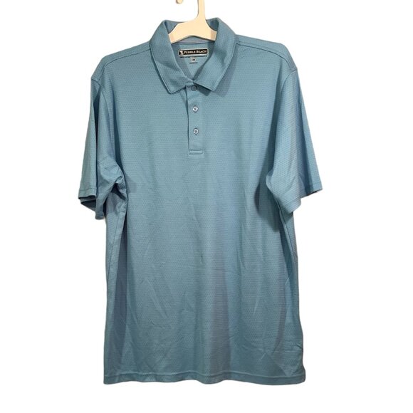 Men's Collared Shirt, Pebble Beach, XL,Blue, NWOT - Picture 2 of 5